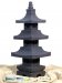 Japanische Steinlaterne 90cm viereckig