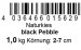 Black Pebble 2-7 cm 1,0 kg