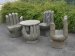 Sitzgruppe aus Naturstein