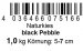 Black Pebble 5-7 cm 1,0 kg