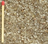 Crystal quartz gravel grain 1-2 mm